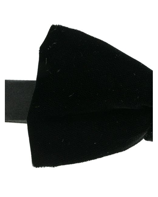 Saint Laurent Black Velvet Bow Tie for men
