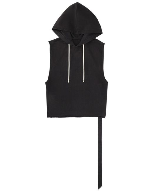 Rick Owens Black Hooded Tunic for men