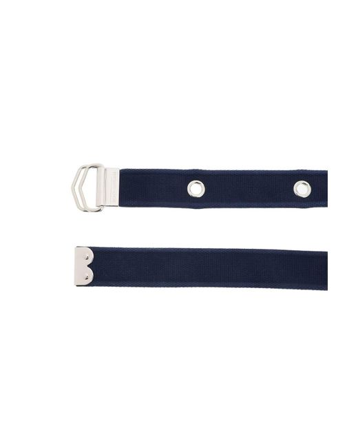 Cinturón de cinta de logotipo de "en cinta Dolce & Gabbana de hombre de color Blue
