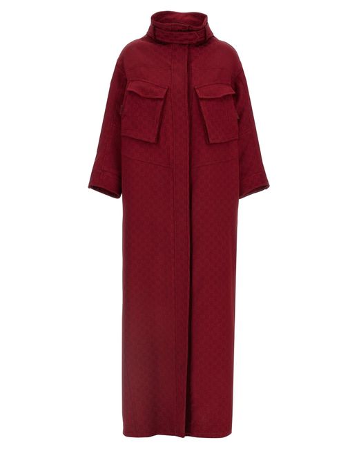 Manteau Gg Gucci en coloris Red