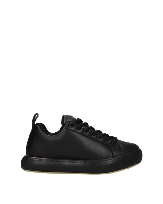 Bottega Veneta Black Sneakers Uomo Pelle Nero for men