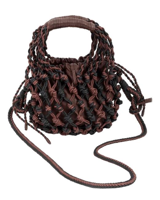 Alysi Black Mesh Bag