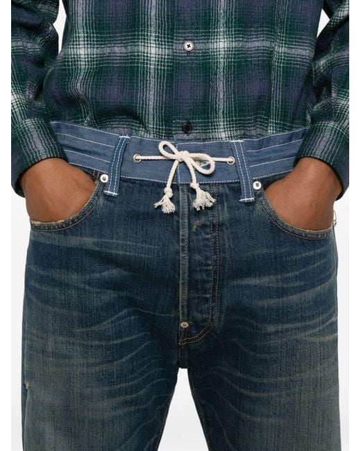 Junya Watanabe Blue Denim Cotton Jeans for men