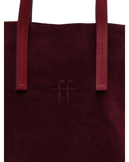 Forte_forte Red "My Musa" Shopper Grande Suede