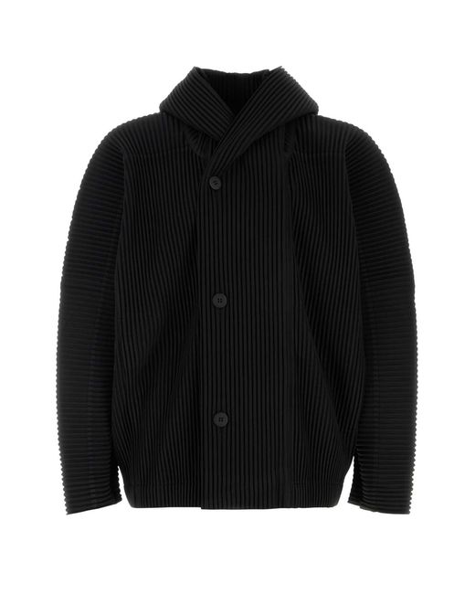 Homme Plissé Issey Miyake Black Homme Plisse' Issey Miyake Polyester Jacket for men