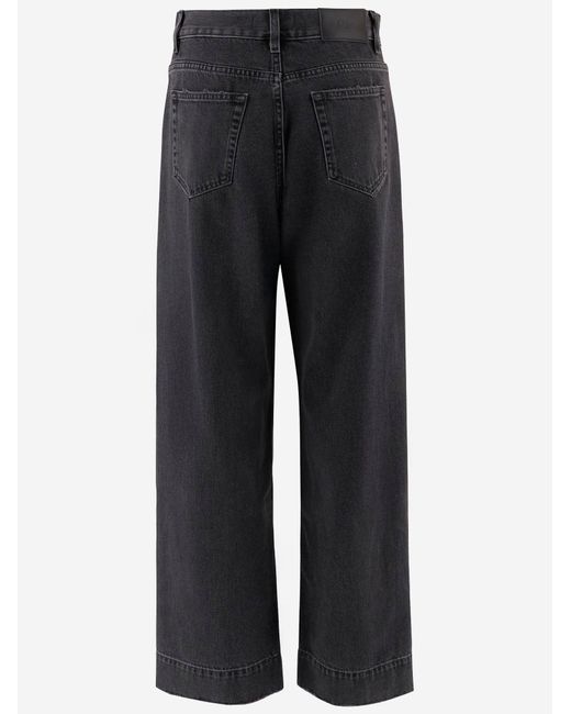 Chloé Black High Waisted Short Denim Jeans