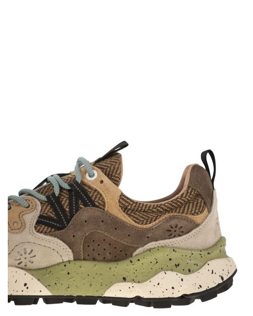 Flower Mountain Yamano 3 Wildleder und Stoff -Turnschuhe in Brown für Herren
