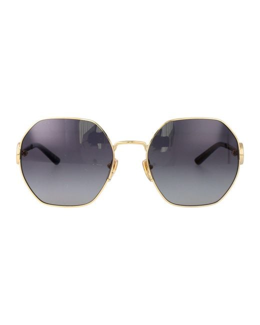 Gucci Blue Metal Sunglasses