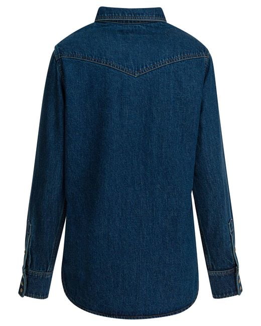 Filson Blue Western Denim Shirt