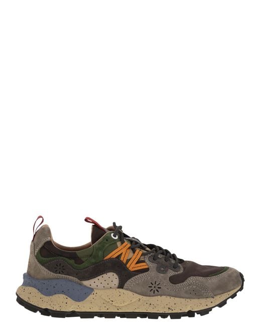 Flower Mountain Brown Yamano 3 Sneakers for men