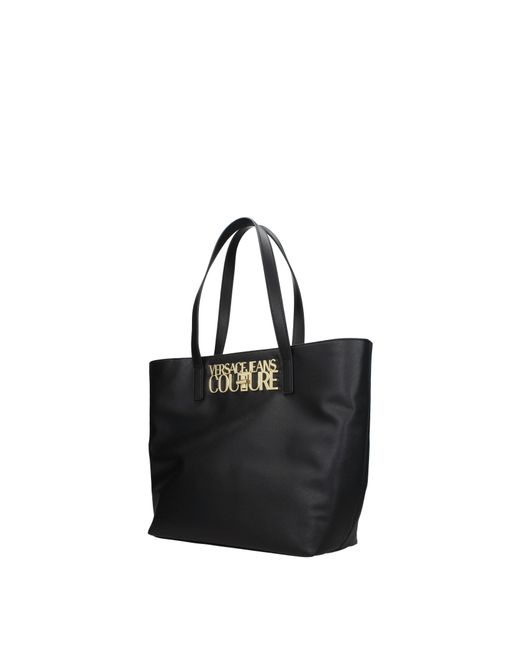 Versace Jeans Black Couture Shoulder Bags Polyurethane