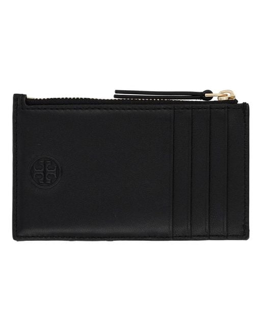 Tory Burch Black Paper Holder "Fleming"