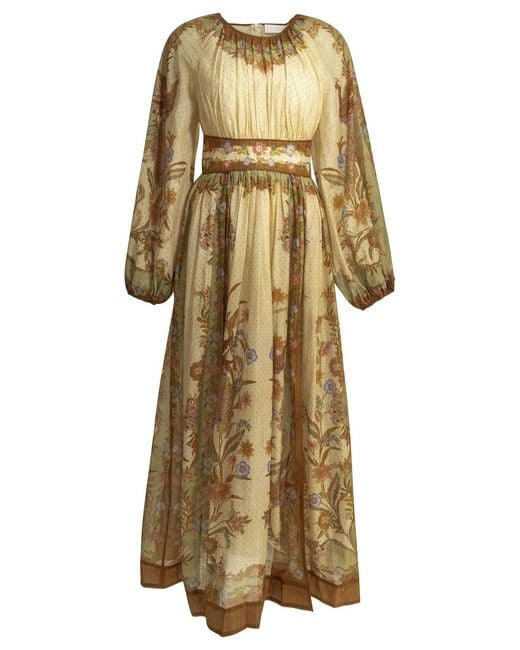 Zimmermann Natural "Indra" Long Dress
