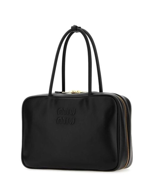 Miu Miu Black Leather Handbag