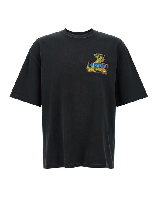 Amiri ' Crystal Cobra' T -shirt in het Black voor heren