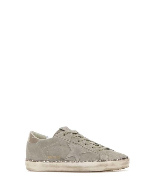 Golden Goose Deluxe Brand Gray Super Star Suede Upper To