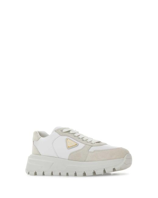 Prada White Logo Sneakers