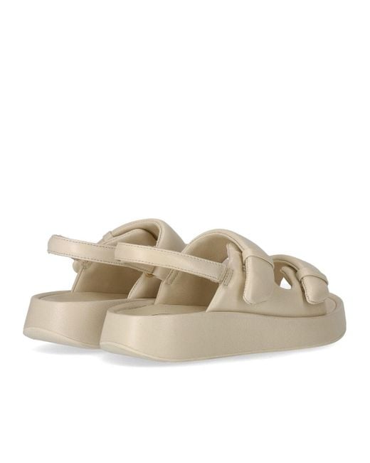 Ash Natural Vinci Talc Platform Sandal