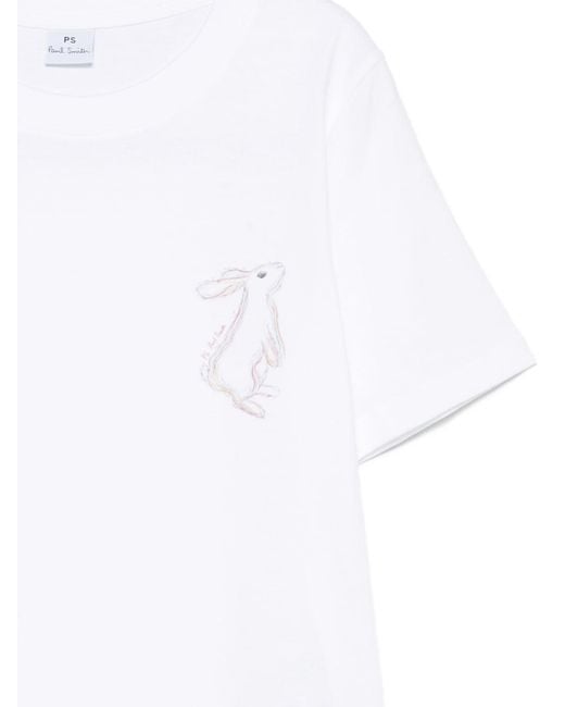 Paul Smith White Cotton T-Shirt