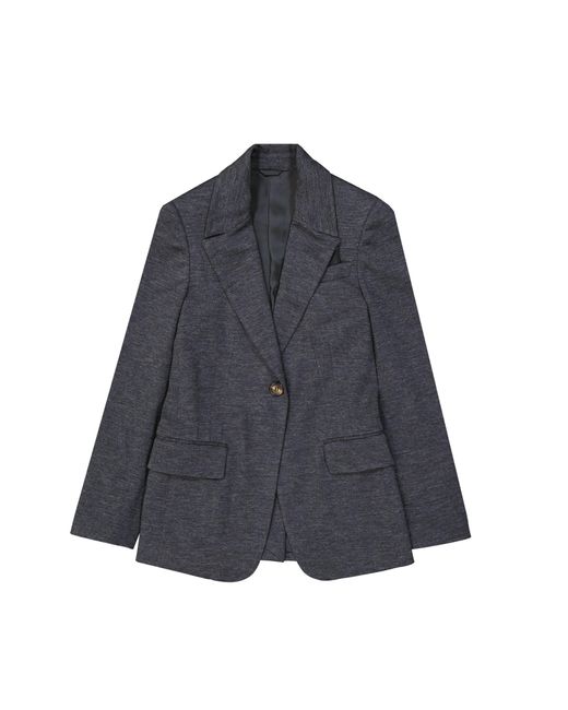 Brunello Cucinelli Blue Wool Blazer