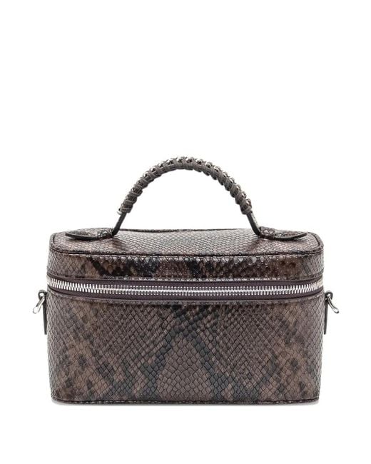 Stella McCartney Gray Mini Embossed Crossbody Bag