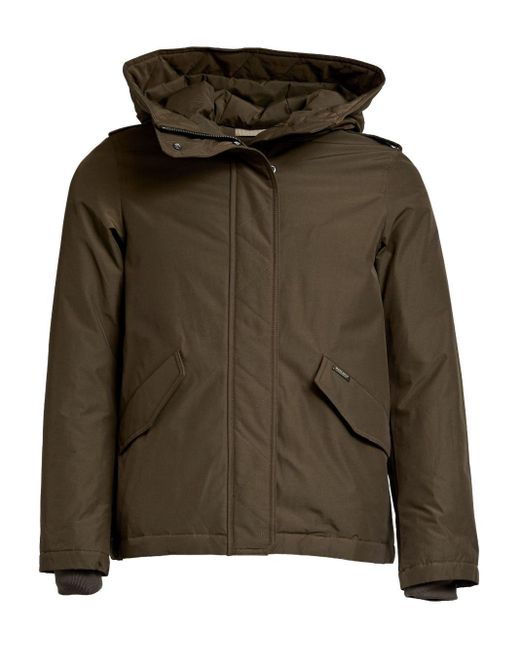 Woolrich Green Hooded Blouson Jacket