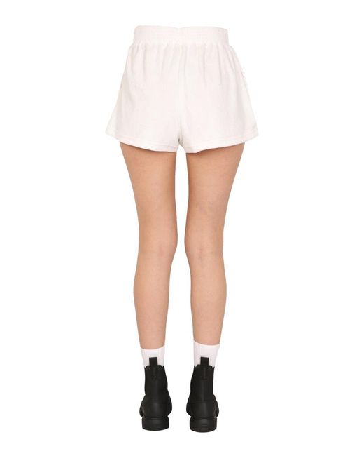 Être Cécile White Sponge Shorts