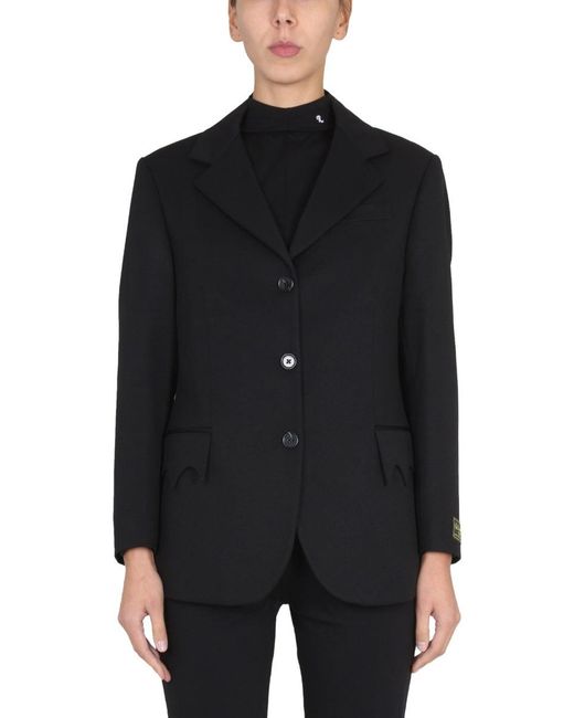 Raf Simons Black Single-Breasted Jacket