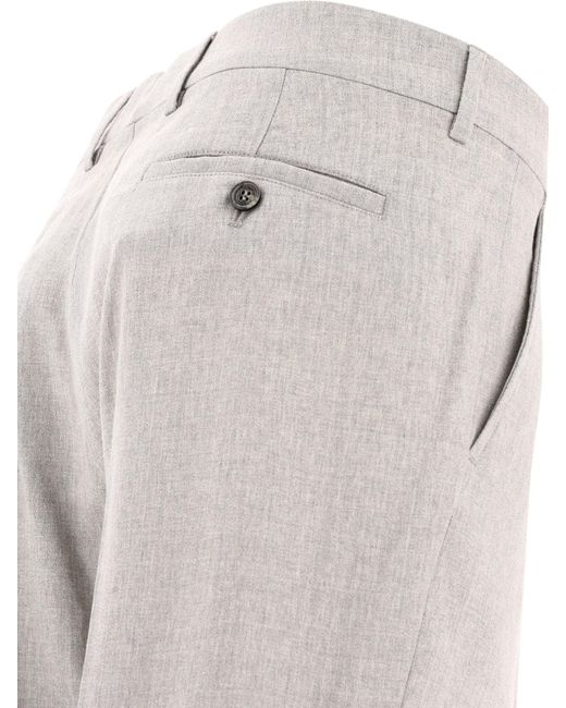 Pantalon de cigarette AMI pour homme en coloris Gray