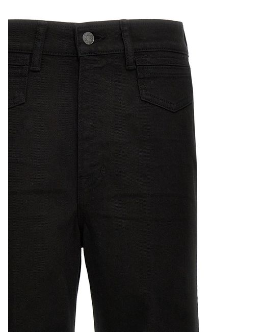 Tom Ford Black Stretch Twill Denim Wide Flare' Jeans