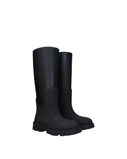 Burberry Black Cotton Boot