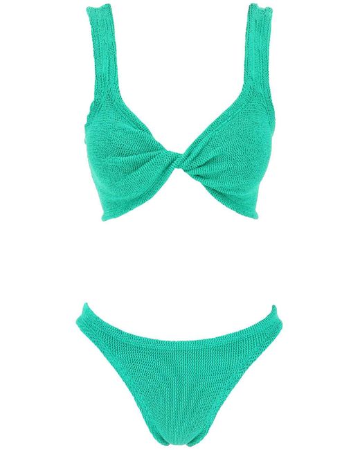 Hunza G Juno Bikini Set in het Green