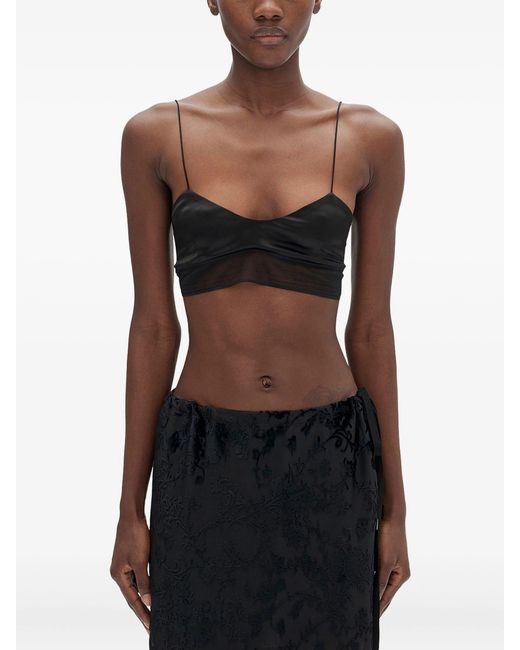 Ann Demeulemeester Cropped Top in het Black