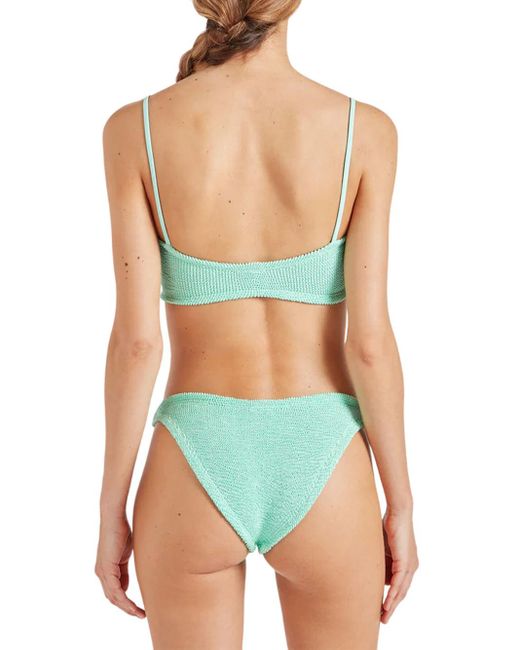 Hunza G Purple Misty Bikini mit Perlenkreis Lilac