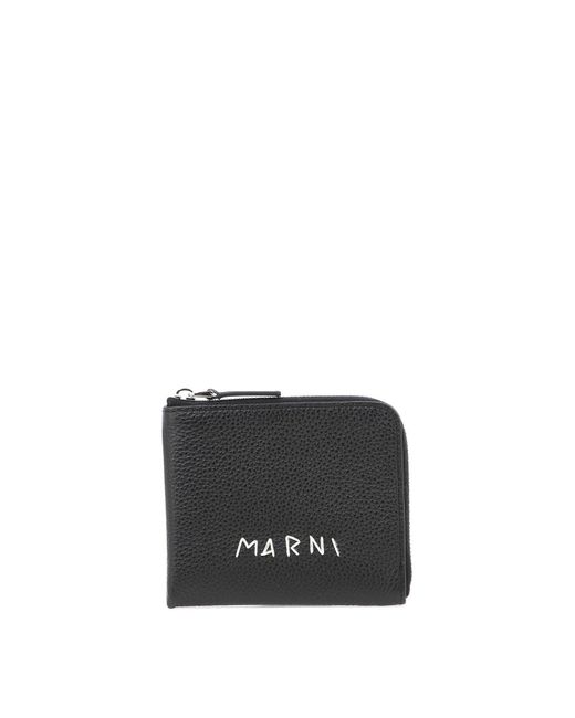 Portefeuille avec logo Marni pour homme en coloris Black