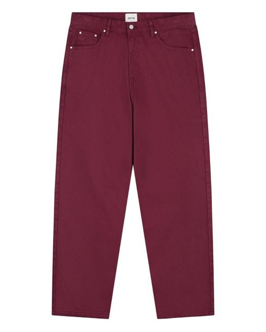 Arte' Black Back Pocket Graphic Pants