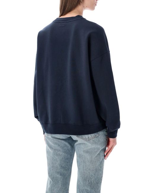 Anine Bing Blue Miles Sweatshirt Collegiate