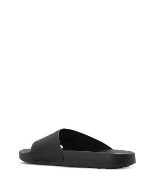 Givenchy White Slide-Sandalen mit Logo