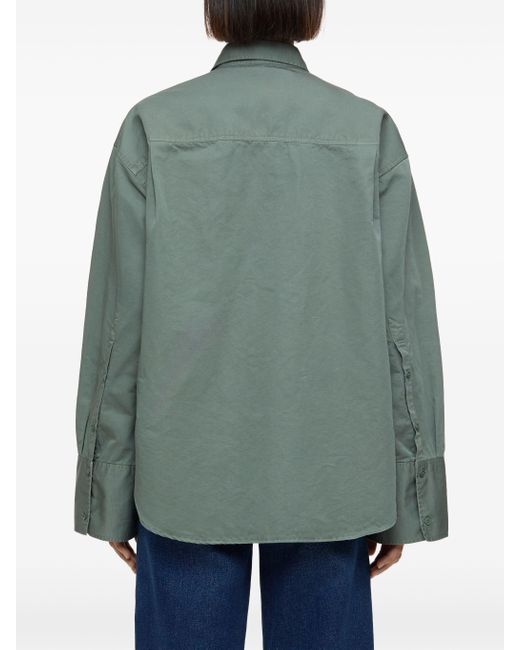 Closed Cargo Blouse in het Green