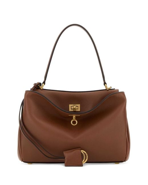 Balenciaga Brown Rodeo Top Handle S