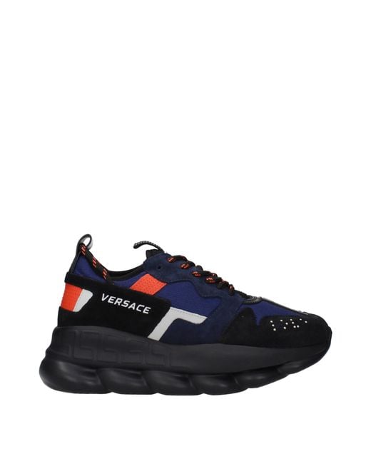 Versace Blue Sneakers Fabric