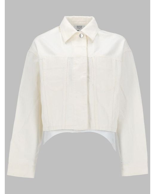 Maison Kitsuné White Cotton Sports Jacket For