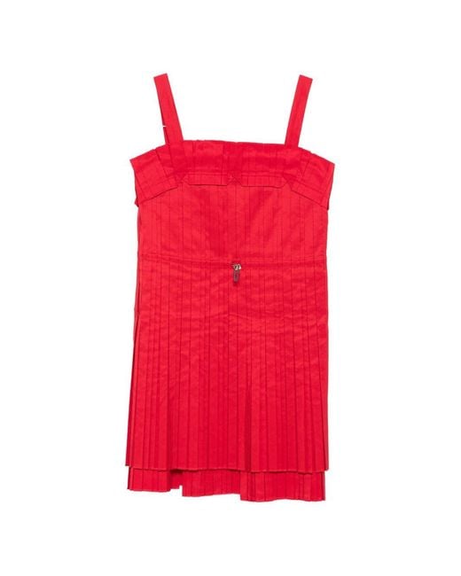 Fendi Red Silk Top