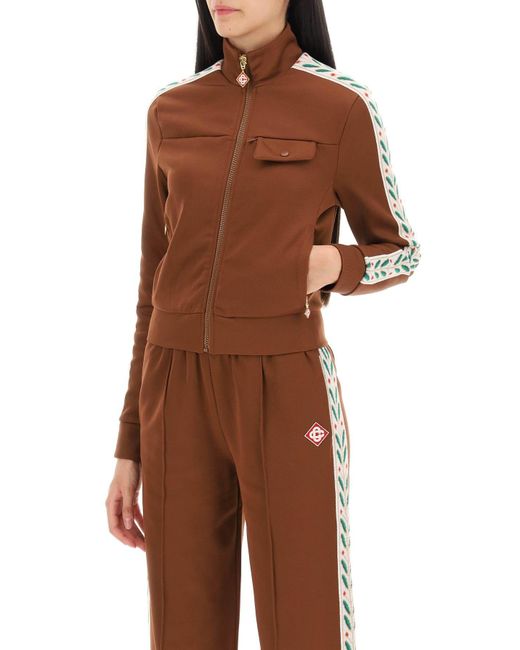 Laurel zip up sweatt Casablancabrand en coloris Brown