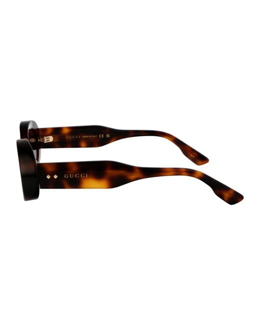 Gucci Brown Gg1527S Linea Rivets Sunglasses