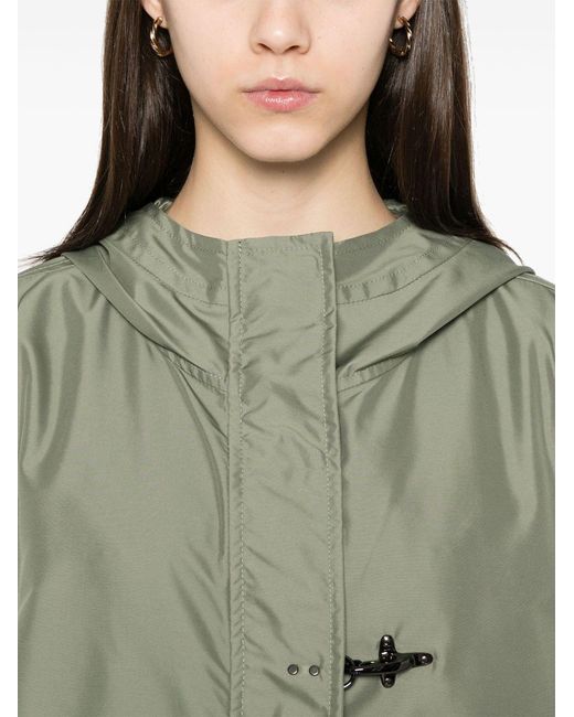 Fay Short Parka Coat in het Green