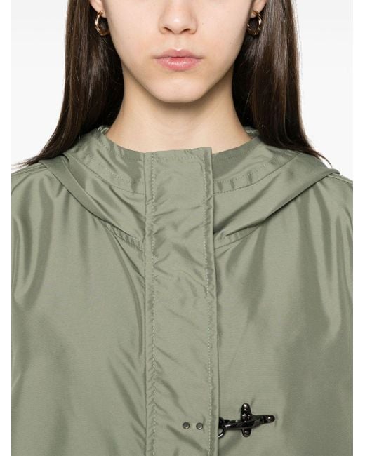 Fay Green Short Parka Coat