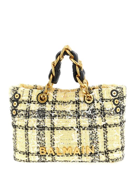 Balmain Metallic Einkaufstasche "Soft Cabas Small".