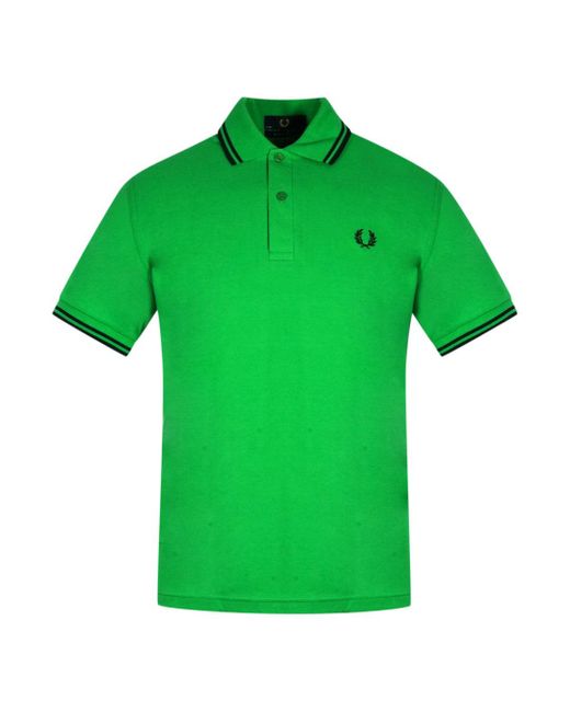 Fred Perry M12 824 Grüne Poloshirt in Green für Herren