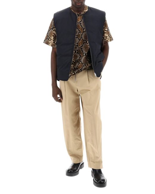 Pantalones de algodón con cinturón extraíble Jil Sander de hombre de color Natural